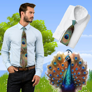 Peacock Feather Tie