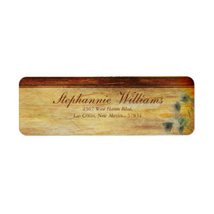 Peacock Feather Wedding Return Address Label