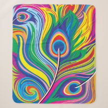 Peacock Feathers Abstract Art