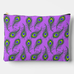 Peacock Feathers Accessory Pouch