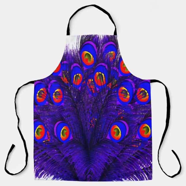 Peacock Feathers Apron (Front)