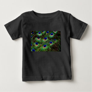 Peacock Feathers Baby T-Shirt
