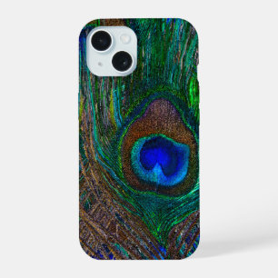 Peacock Feathers Background Ready to iPhone 15 Case