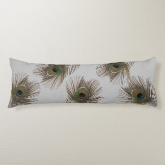 Peacock feathers body cushion