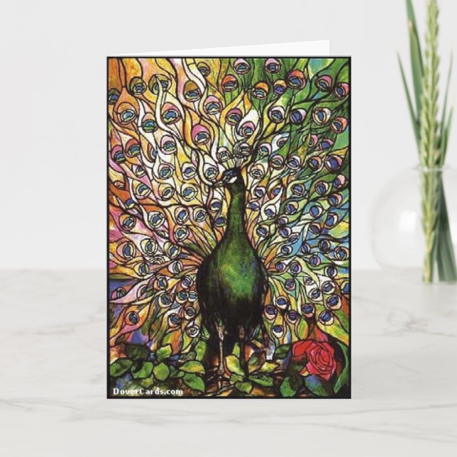 Peacock Feathers Card (Front)