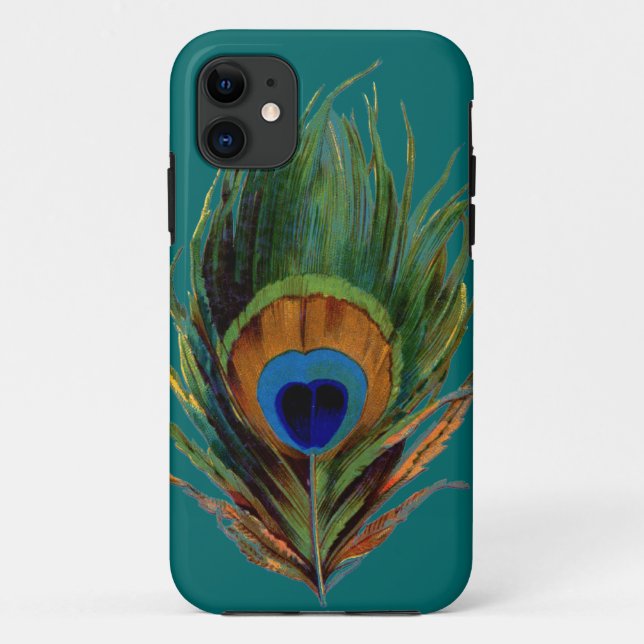 Peacock Feathers Case-Mate iPhone Case (Back)