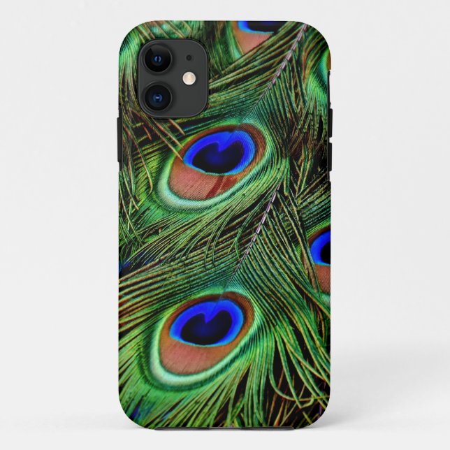 Peacock Feathers Case-Mate iPhone Case (Back)