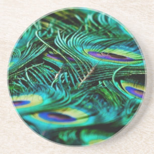 Peacock Feathers Coaster