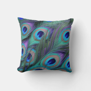 Peacock Feathers Cushion