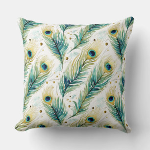 Peacock Feathers Cushion