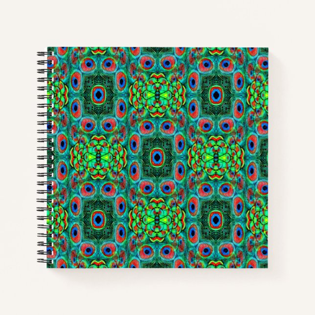 Peacock Feathers Galore... Notebook (Front)