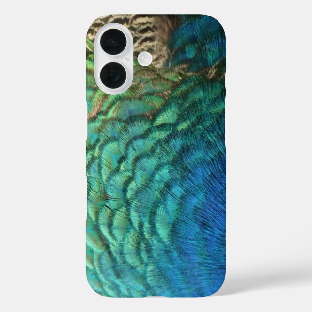 Peacock Feathers I Colourful Abstract Nature Desig Case-Mate iPhone Case (Back)