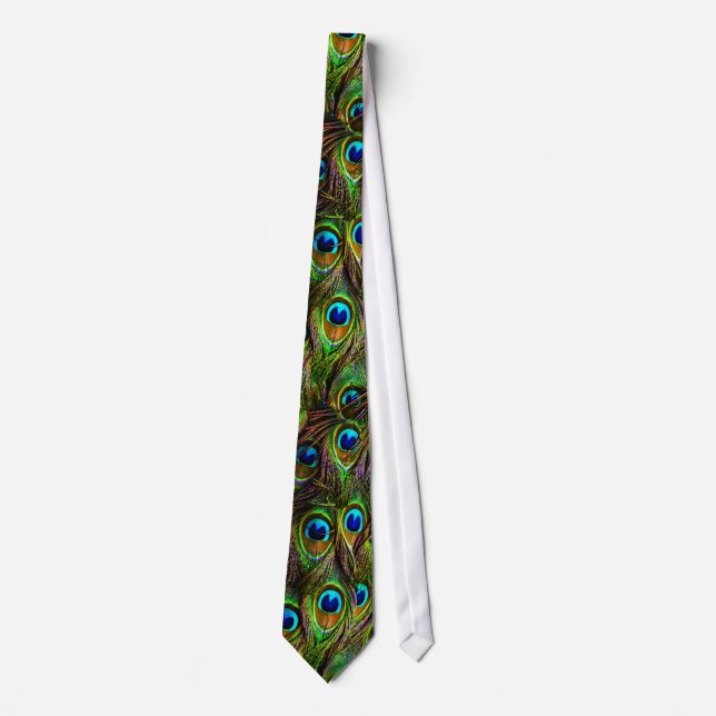 Peacock Feathers Invasion Tie (Front)