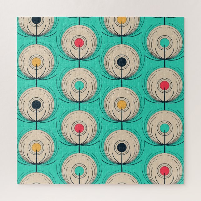 Peacock Feathers: Ivory Blue Fantasy. Jigsaw Puzzle (Vertical)