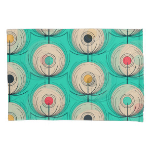 Peacock Feathers: Ivory Blue Fantasy. Pillowcase