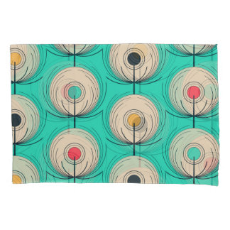 Peacock Feathers: Ivory Blue Fantasy. Pillowcase