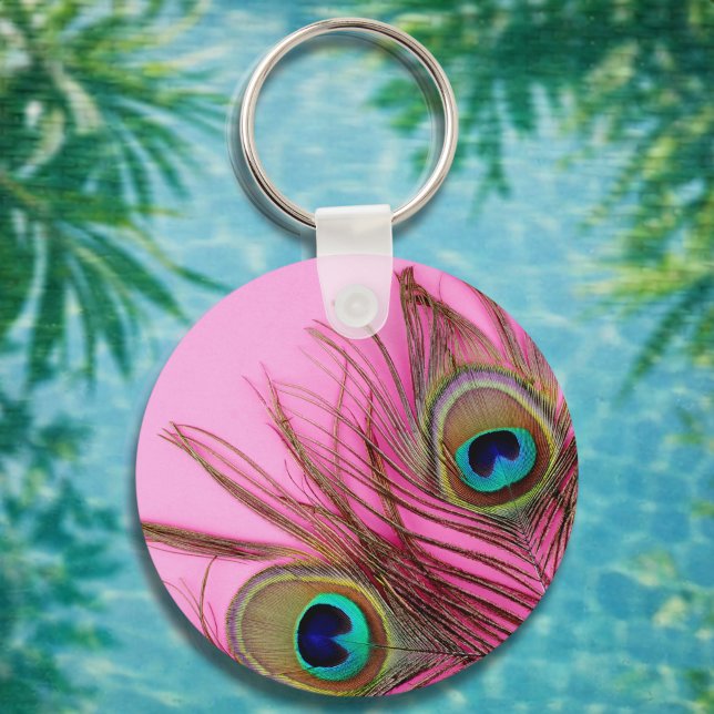 Peacock Feathers Keychain (Creator Uploaded)