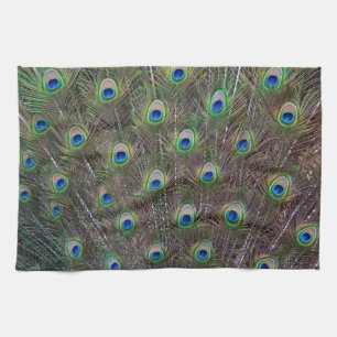 Peacock Feathers Kitchen Towel