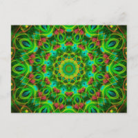 Peacock Feathers Mandala