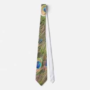 Peacock Feathers Men's Tie