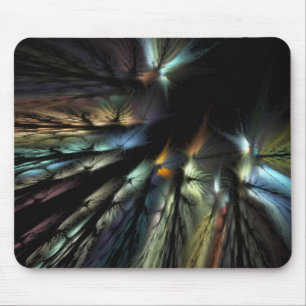 Peacock feathers mouse pad