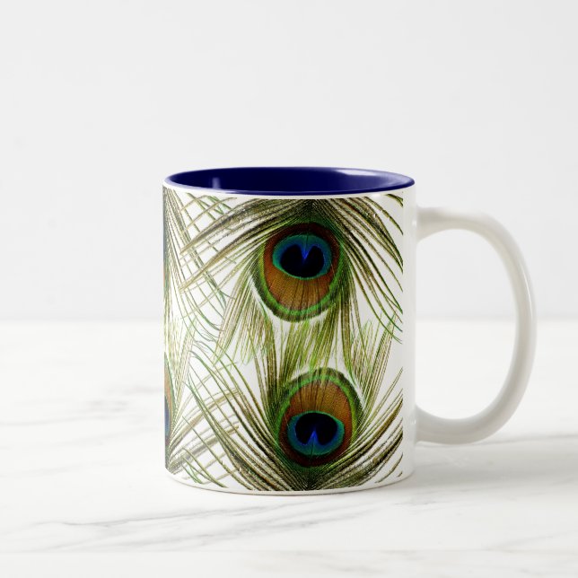 Peacock Feathers Mug (Right)