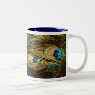 Peacock Feathers Mug