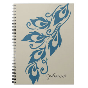 Peacock Feathers Notebook