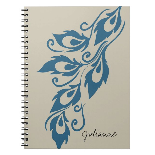 Peacock Feathers Notebook (Front)