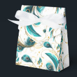 Peacock Feathers Party Treat Box<br><div class="desc">Party favour box is shown in a pretty peacock feathers print.
Customise this item and add to it or buy as shown.
Tip: Add a sticker to it with names and add some pretty ribbon.






Licensed Image



















Tip: Just add your great treats and add some festive ribbon.</div>