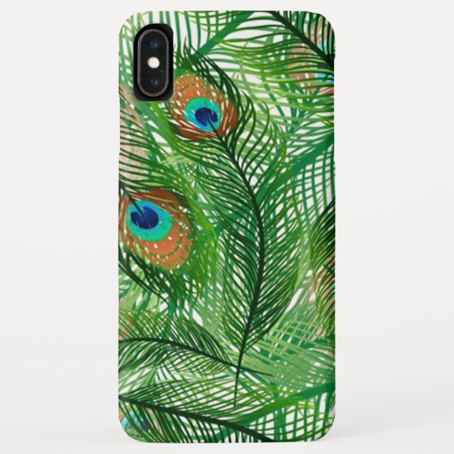 peacock feathers pattern Case-Mate iPhone case (Back)