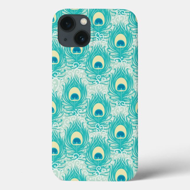 Peacock feathers pattern Case-Mate iPhone case (Back)
