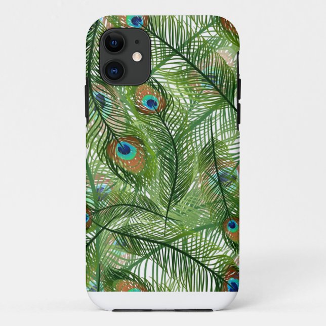 Peacock feathers pattern Case-Mate iPhone case (Back)