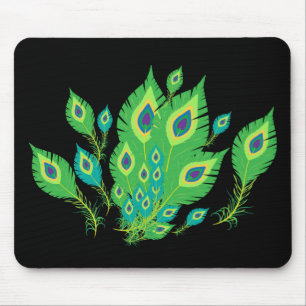 Peacock Feathers   Peacock Birds   Nature Mouse Pad