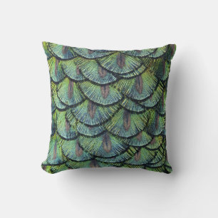 Peacock Feathers Pillow