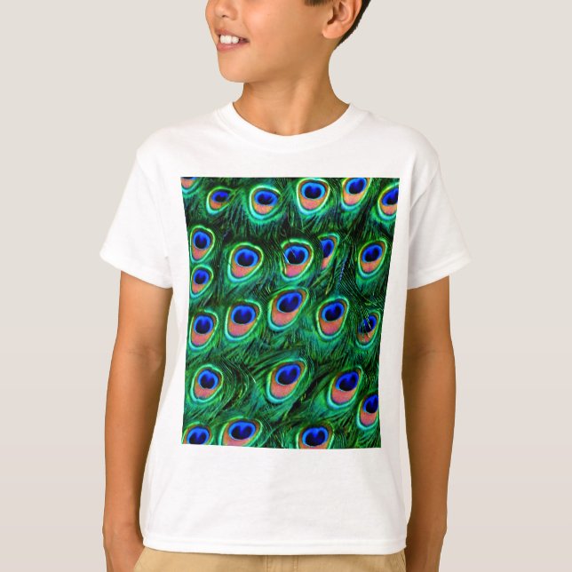 Peacock feathers_ T-Shirt (Front)