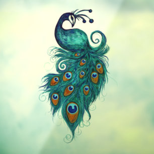 Peacock Feathers Teal Peacocks