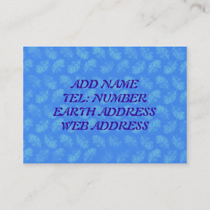 Peacock Feathers Teal with blue Business Card