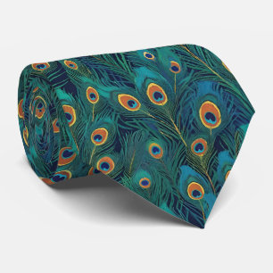 Peacock Feathers Tie