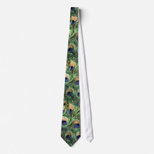 Peacock Feathers Tie (Front)
