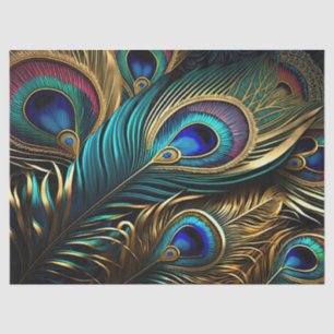 Peacock Feathers Tissue Paper