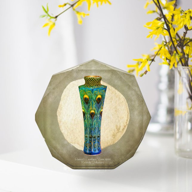Peacock Feathers Vase Masterpiece From 1900 Photo Block (Creator Uploaded)