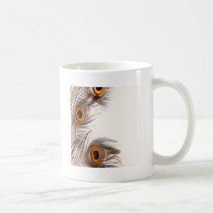 peacock Feathery background Coffee Mug