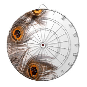 peacock Feathery background Dartboard