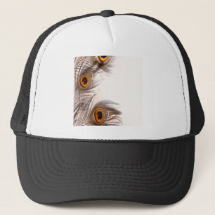 peacock Feathery background Trucker Hat