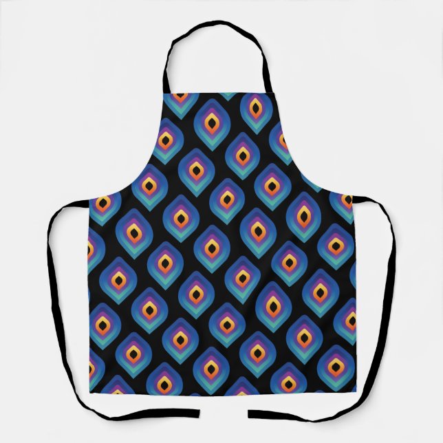 Peacock Flame (Pattern) Apron (Front)