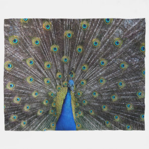 PEACOCK FLEECE BLANKET