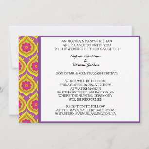 Peacock Floral Invitation