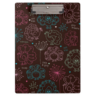 peacock flower india wallpaper vintage clipboard