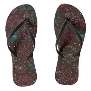 peacock flower india wallpaper vintage thongs